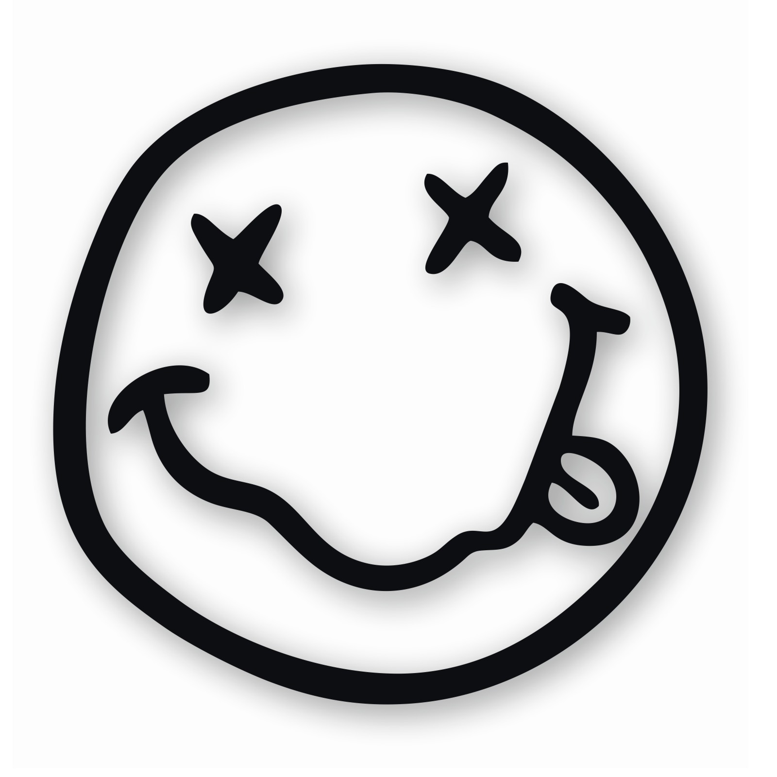 Nirvana Smiley Face – Vinyl Decal Sticker – CHOOSE Size & Color