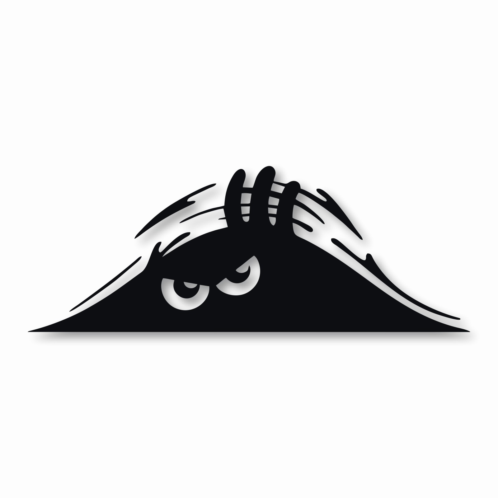 Monster Eye Peeper Scary Trunk – Vinyl Decal Sticker – CHOOSE Size & Color