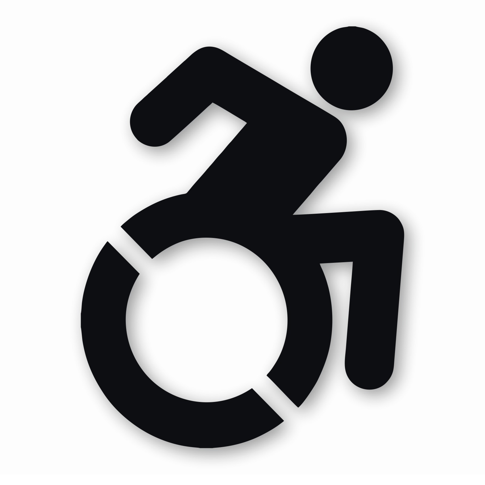 Handicap Symbol Wheelchair – Vinyl Decal Sticker – CHOOSE Size & Color