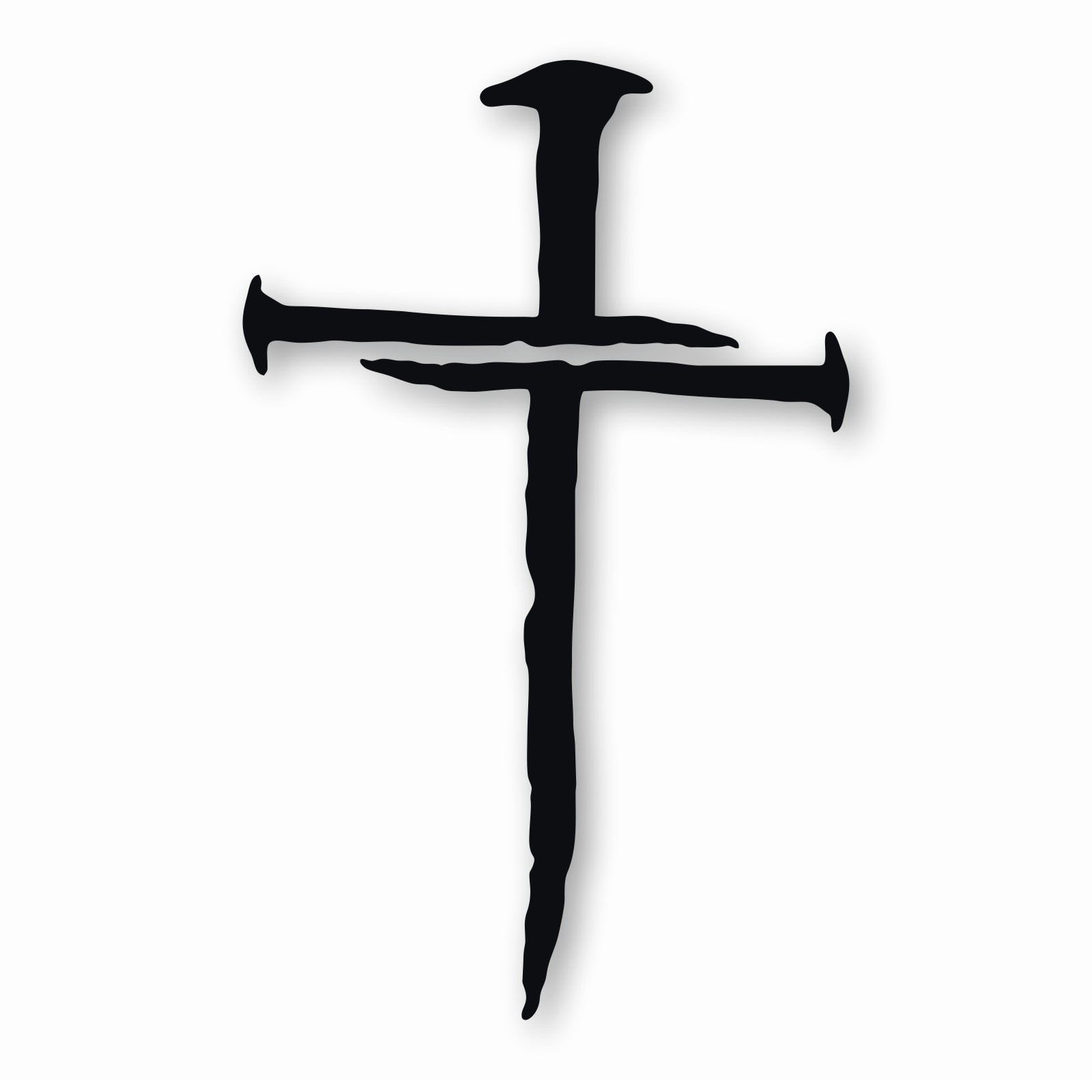 Nail Cross Jesus Christ Christian – Vinyl Decal Sticker – CHOOSE Size & Color