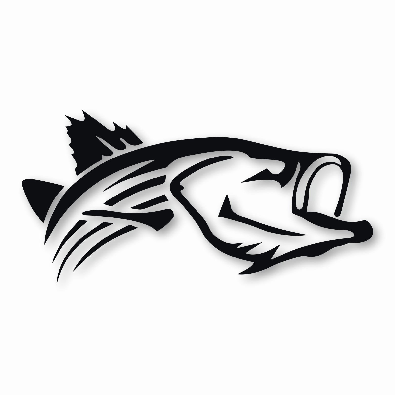 Striper Striped Bass Fishing Fish – Vinyl Decal Sticker – CHOOSE Size & Color