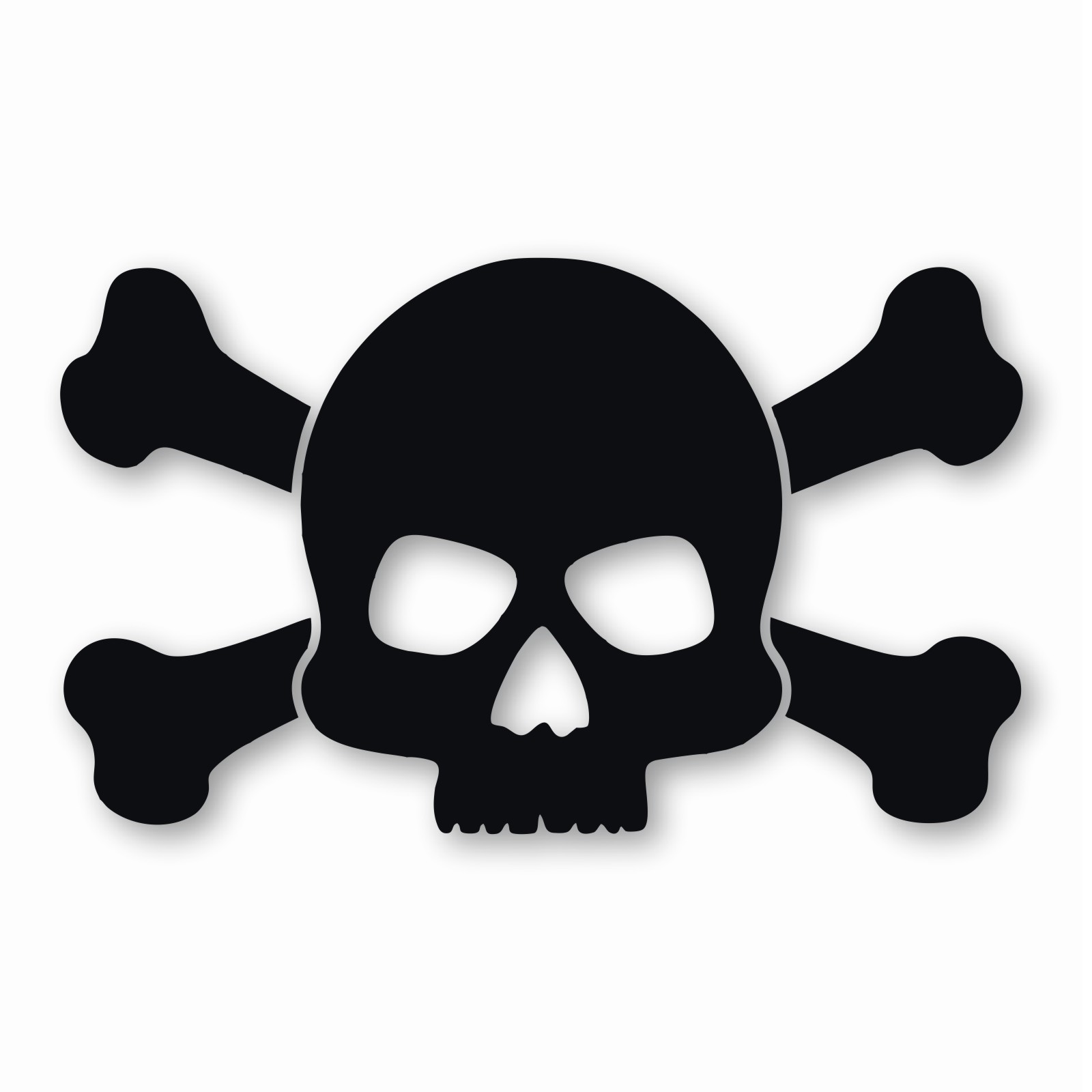 Skull and Crossbones – Vinyl Decal Sticker – CHOOSE Size & Color