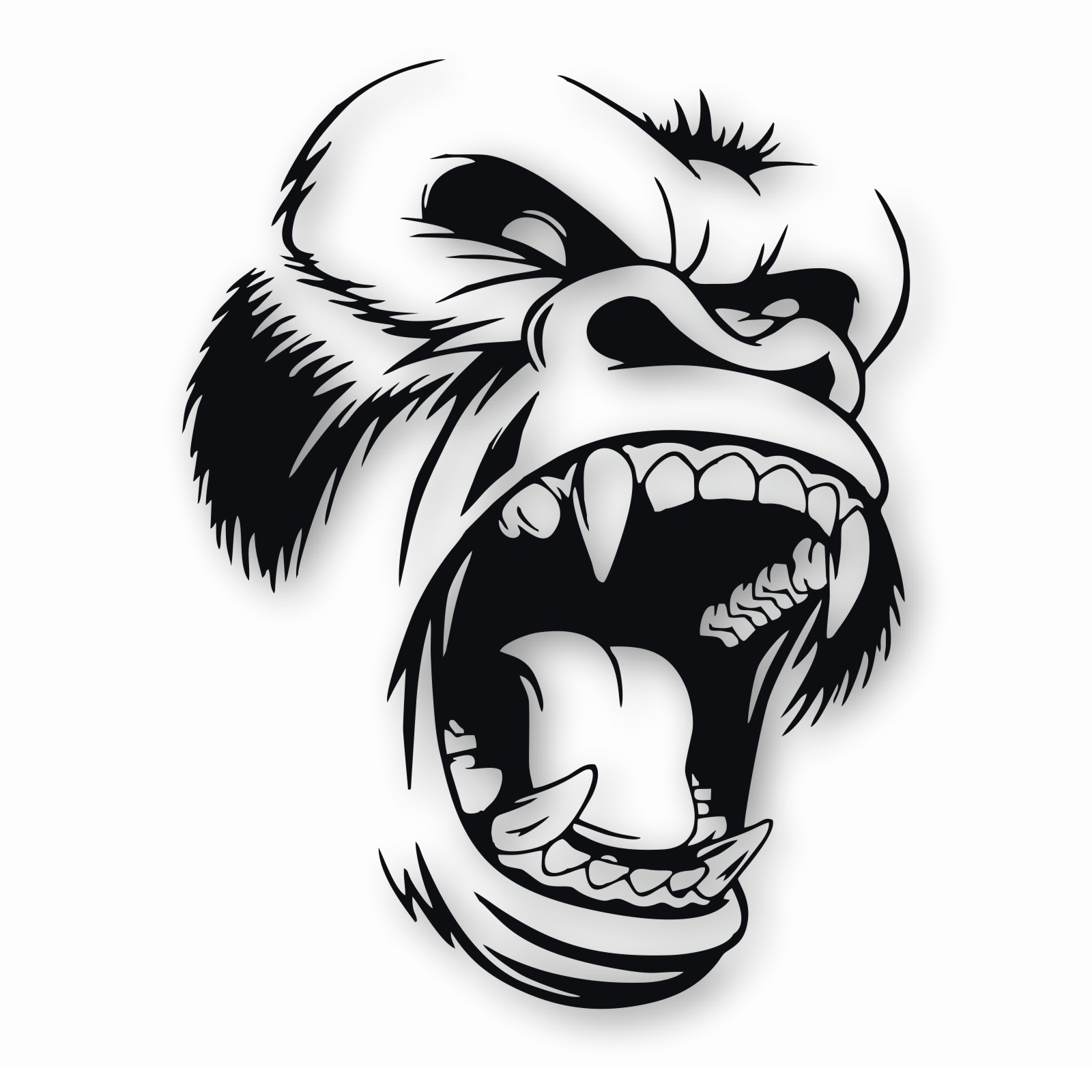 Horror Ape Totem Animal Gorilla – Vinyl Decal Sticker – CHOOSE Size & Color