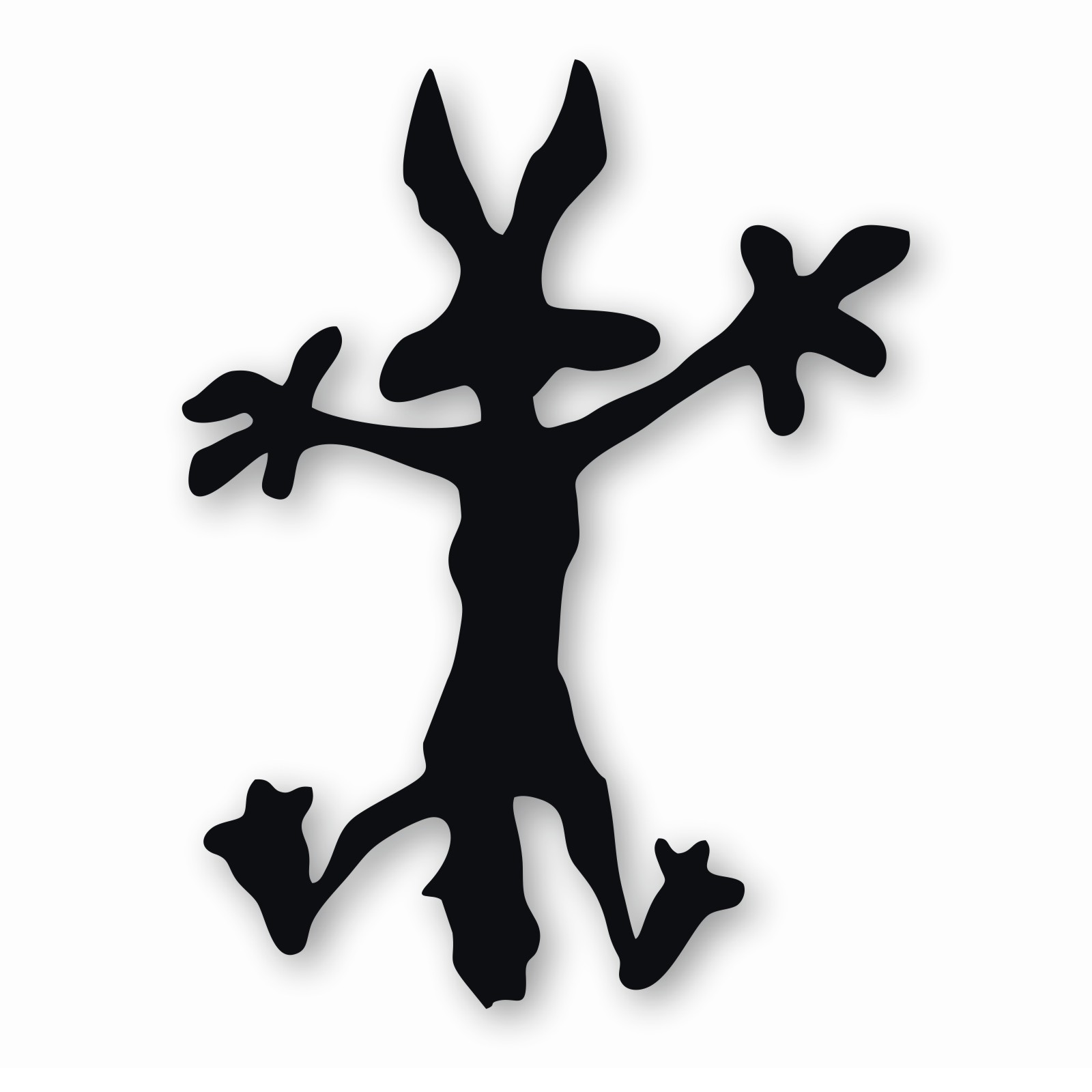 Wile E Coyote Hitting Wall Splat – Vinyl Decal Sticker – CHOOSE Size & Color