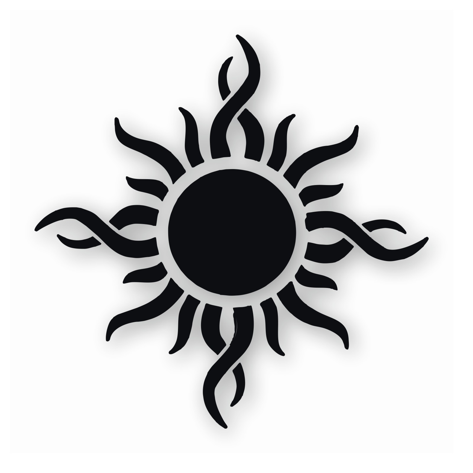 Tribal Sun Fire Flame – Vinyl Decal Sticker – CHOOSE Size & Color