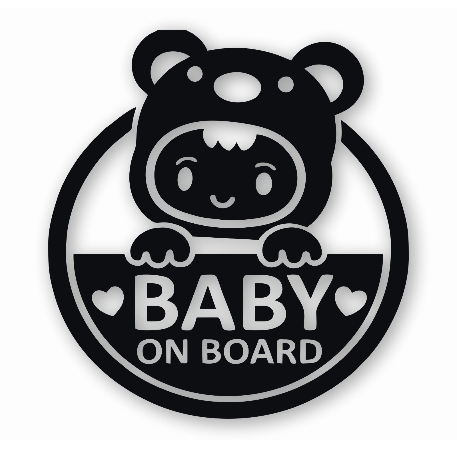 Cute Baby on Board – Vinyl Decal Sticker – CHOOSE Size & Color