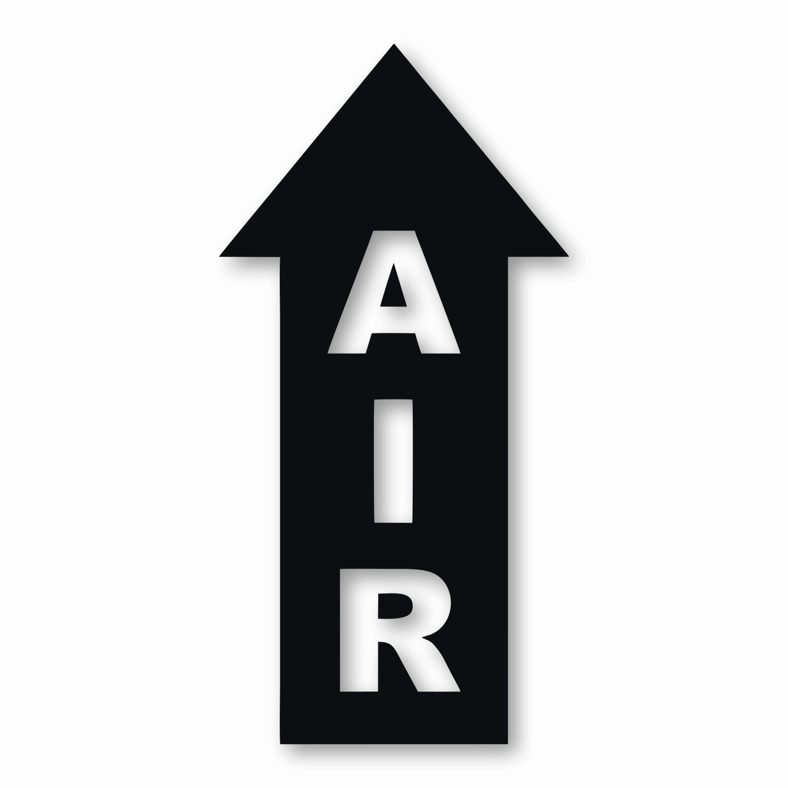 Air Arrow Up – Vinyl Decal Sticker – CHOOSE Size & Color