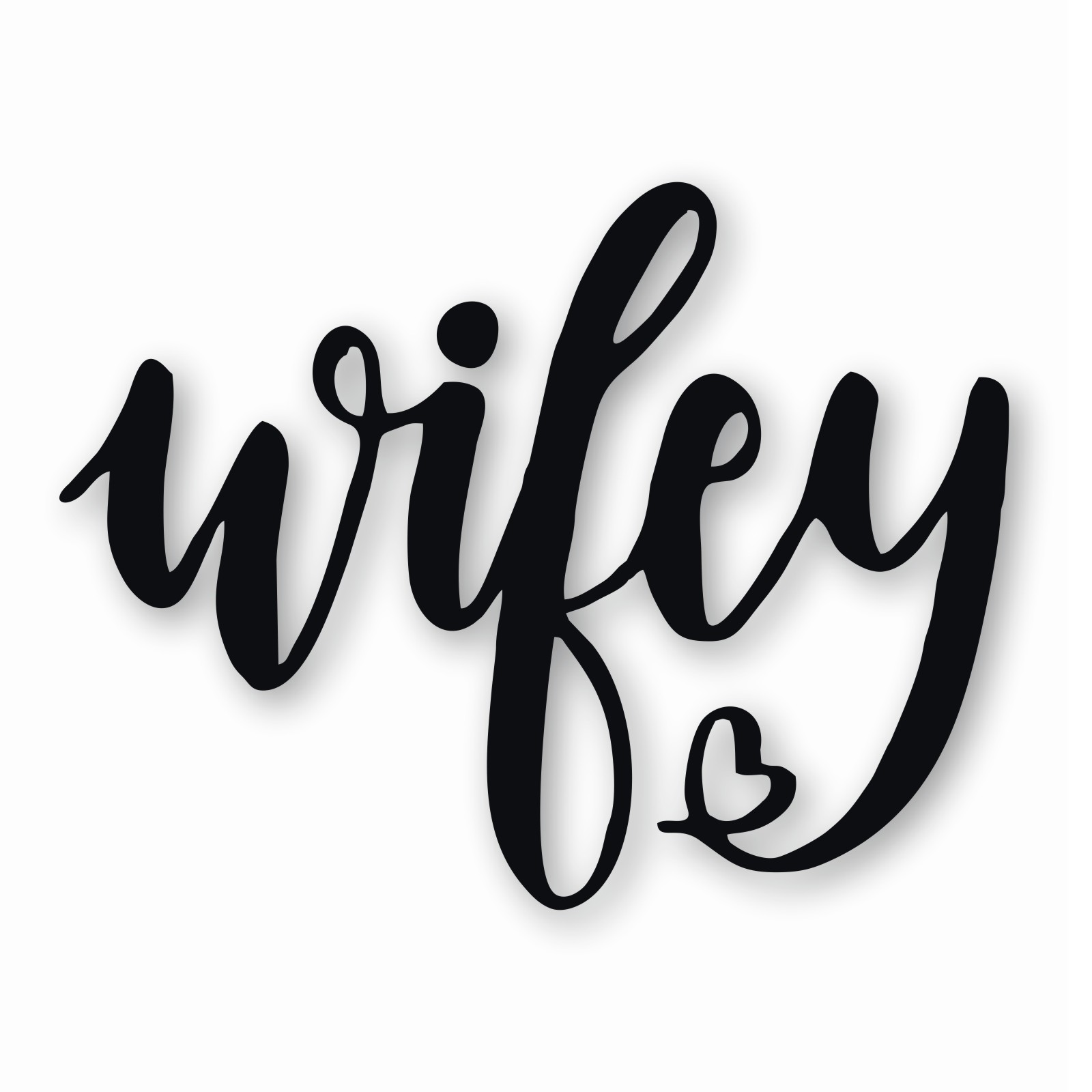 Wifey Wife Love Heart – Vinyl Decal Sticker – CHOOSE Size & Color